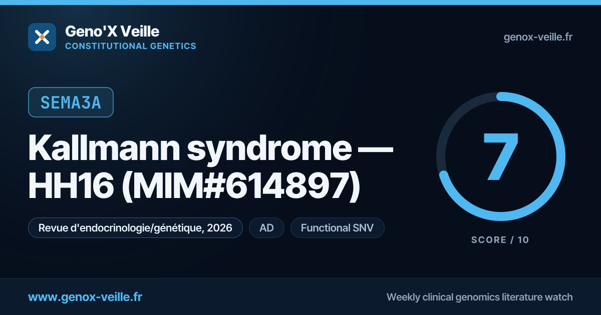 SEMA3A — Kallmann syndrome — HH16 (MIM#614897) · Geno'X